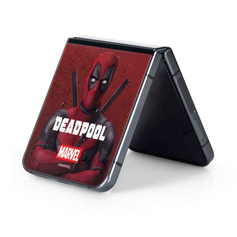 Marvel Deadpool Legacy Deadpool Red Poster Galaxy Z Flip5 5G Skin